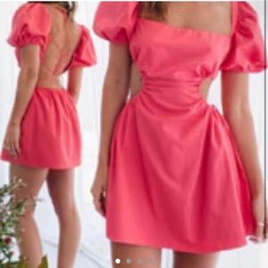 BEGINNING BOUTIQUE PENELOPE MINI DRESS PINK- NO LONGER SOLD!!!